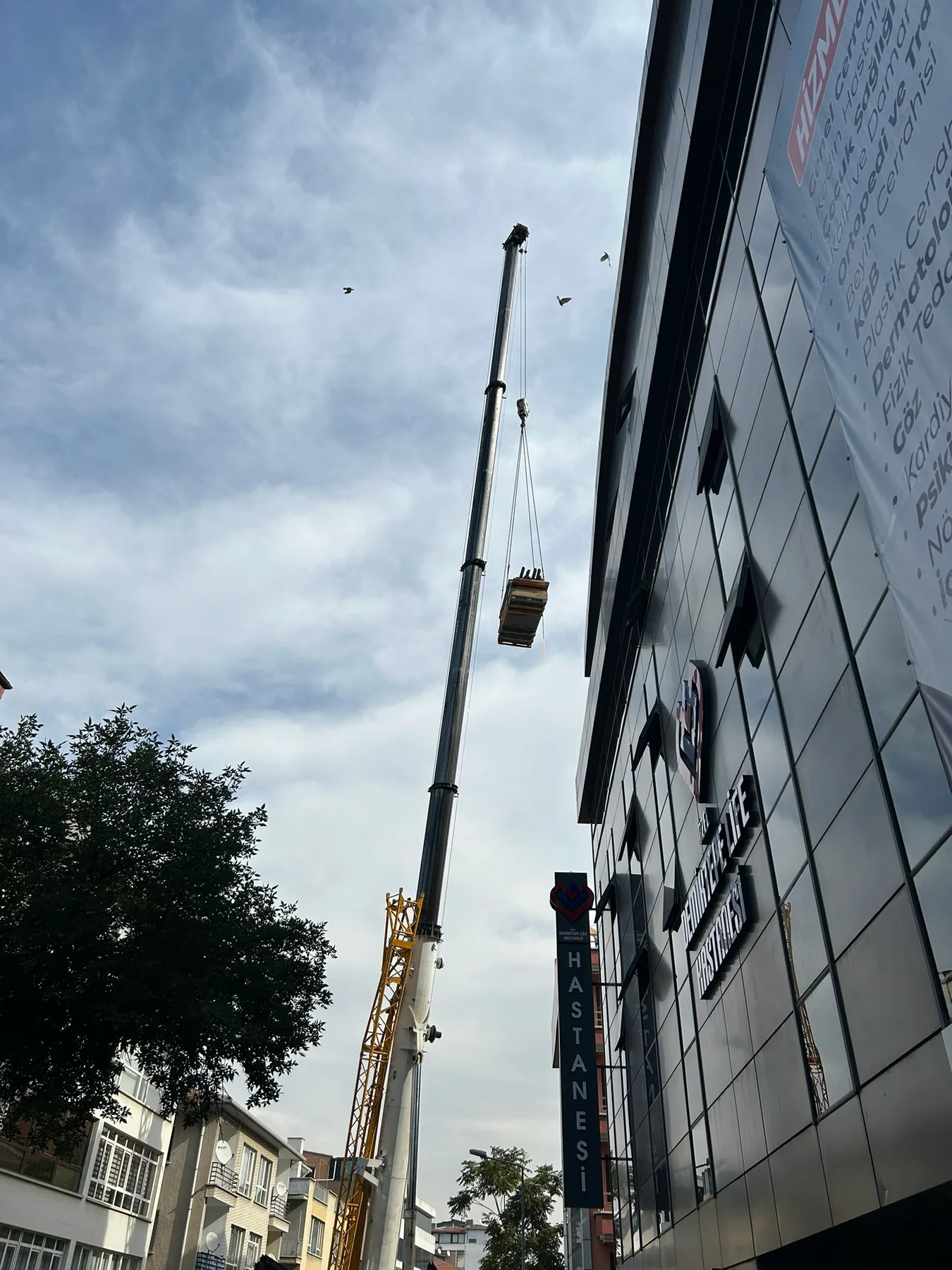 Demirtepe Life Vinç Operasyonu saha görüntüsü